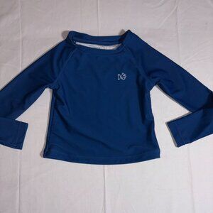 Prodoh Long Sleeve Performance Rashguard Swim Shirt Blue size 2T